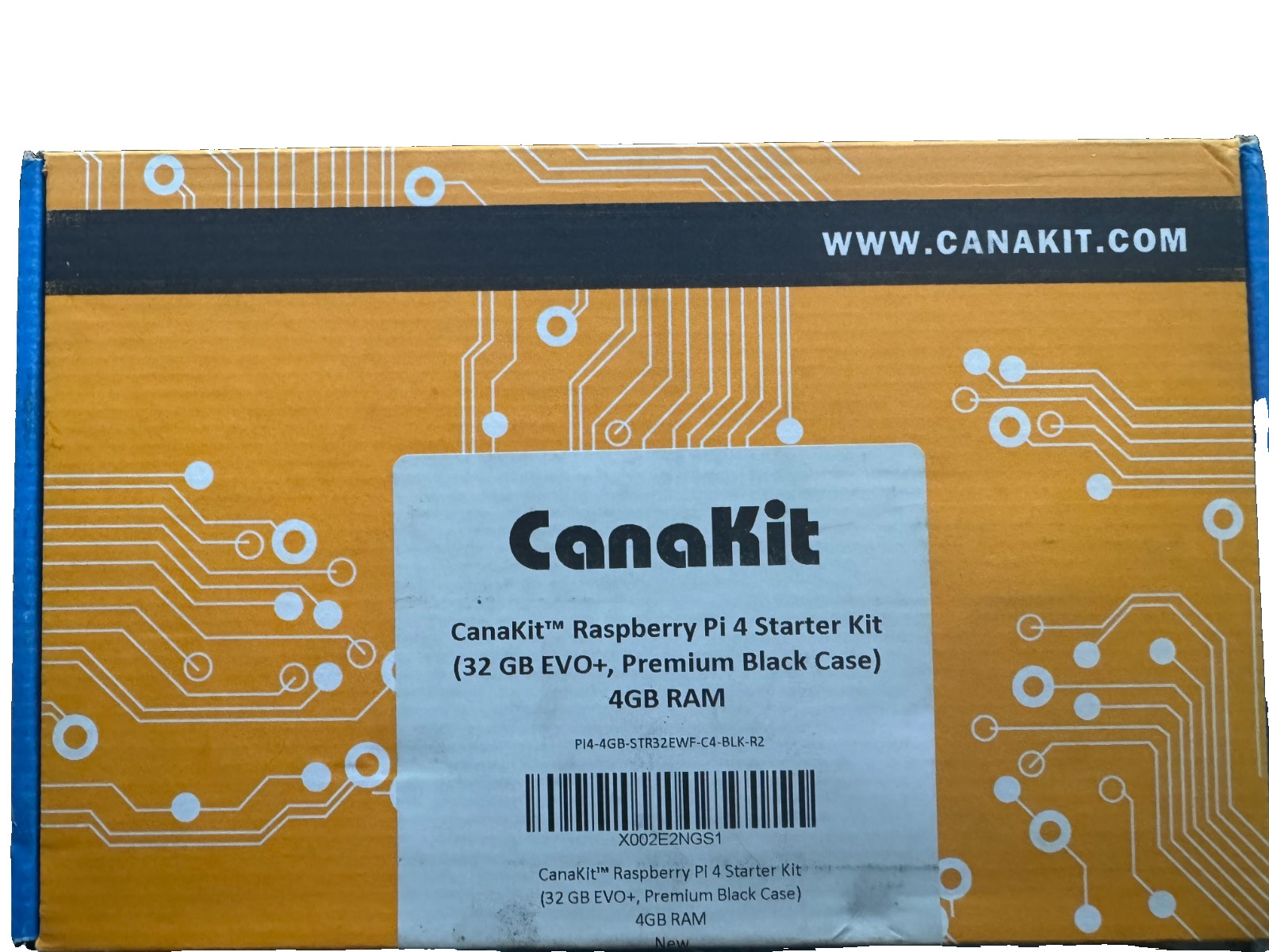 CanaKit Raspberry Pi 4 Starter Kit 4GB RAM 32GB EVO+ Premium Black Case *New*
