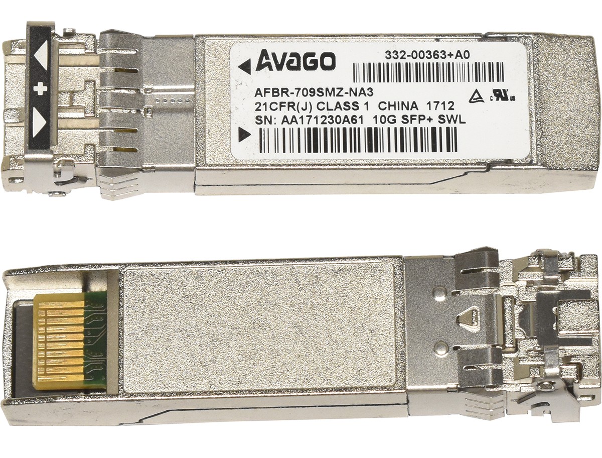 Avago AFBR-709SMZ-NA3/NA4 10G SFP+ 850nm 300m Transceiver 332-00363+A0