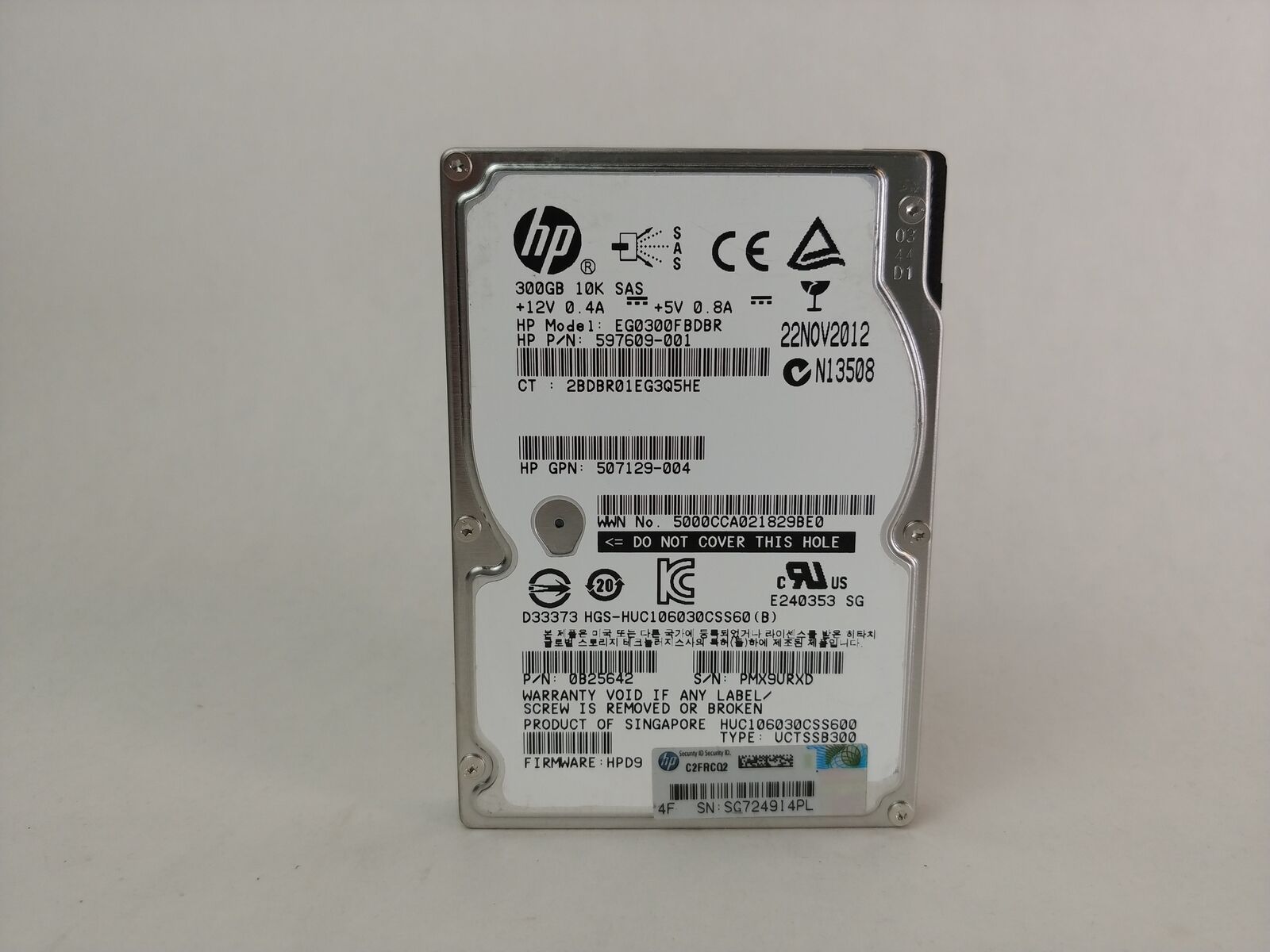 Hitachi HP HUC106030CSS600 300 GB 2.5 in SAS 2 Enterprise Hard Drive