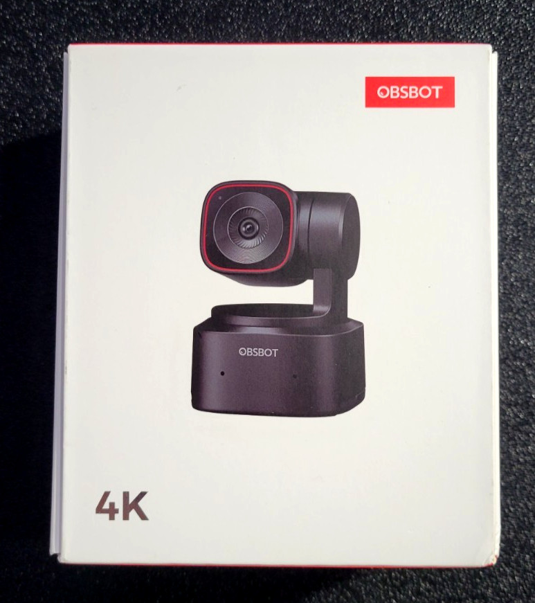 NEW OPEN BOX OBSBOT Tiny 2 Lite 4K Webcam PC Tracking PTZ Streaming Camera LGBX1