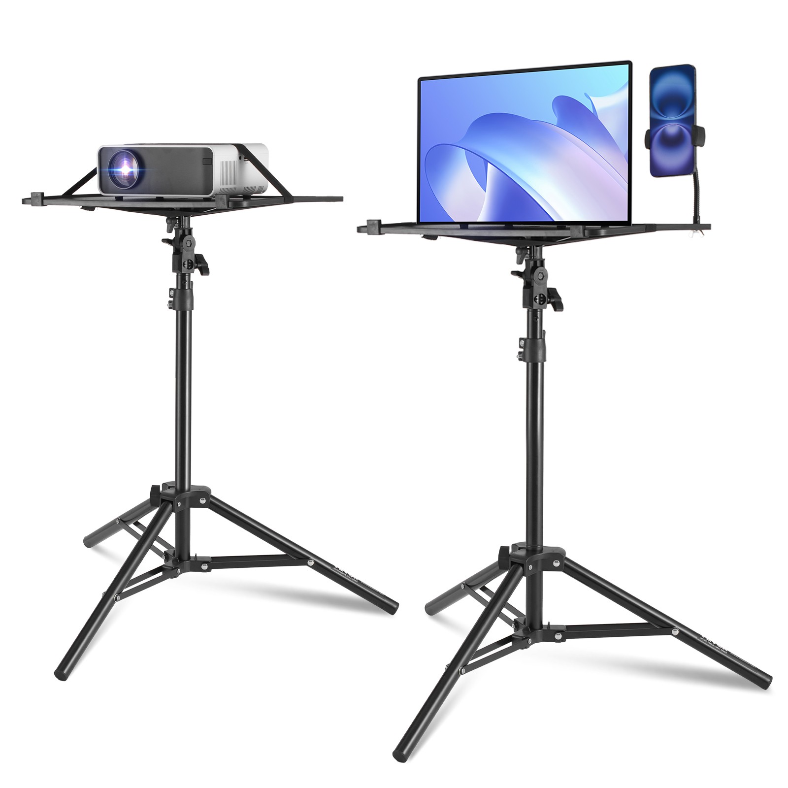 Uimoso Projector Stand Laptop Stand Tripod Adjustable Height from 26.97 to 63 in