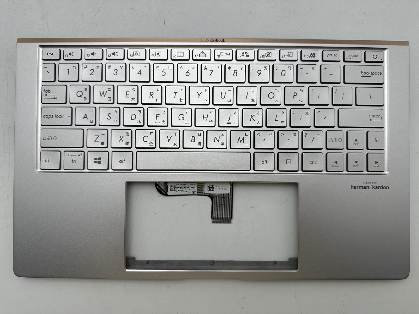 FOR ASUS ARTONE UX334F U334U UX334A U3600F gold C Shell Palmrest Keyboard