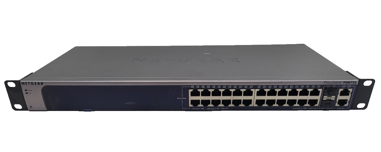 NetGear FSM726 ProSafe 24-Ports 10/100Mbps Managed Switch
