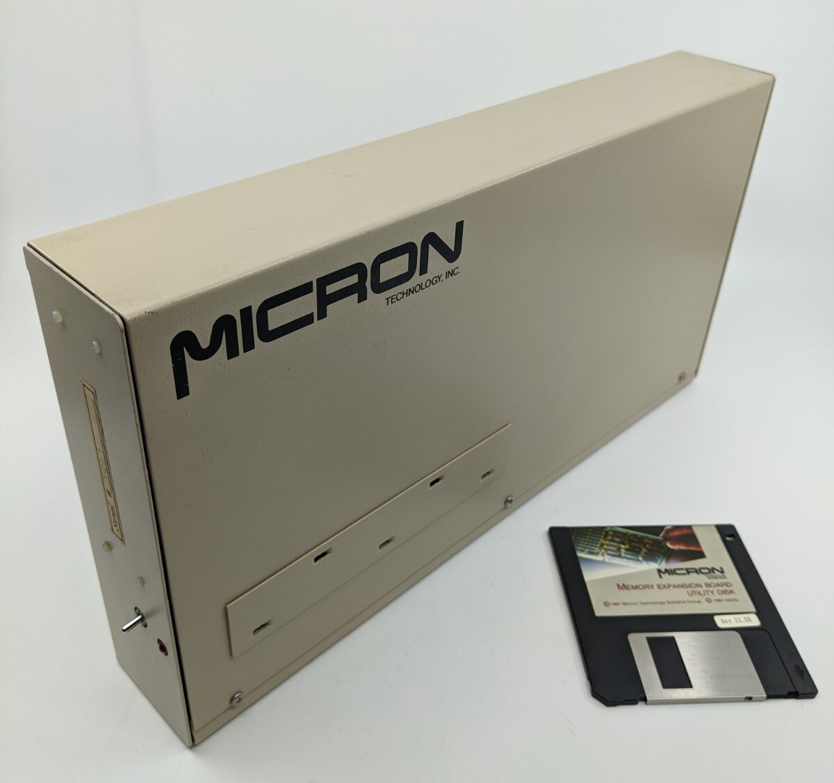 Micron Amiga A1000 2 Slot Memory Expansion Box w/Zorro II 2 MB Board, Untested