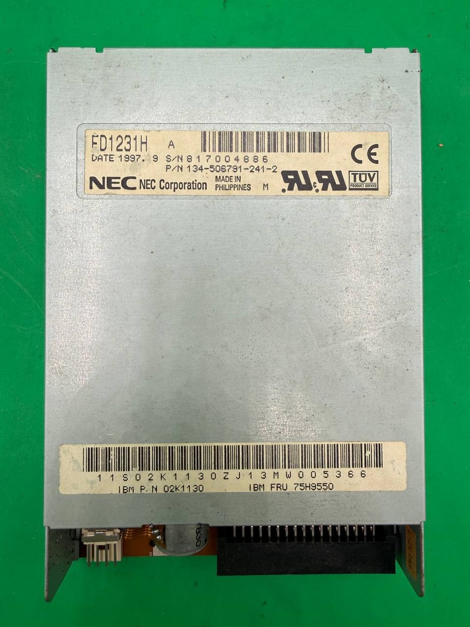 NEC FD1231H 3.5 Floppy Disk Drive IBM P/N 02K1130 FRU 75H9550