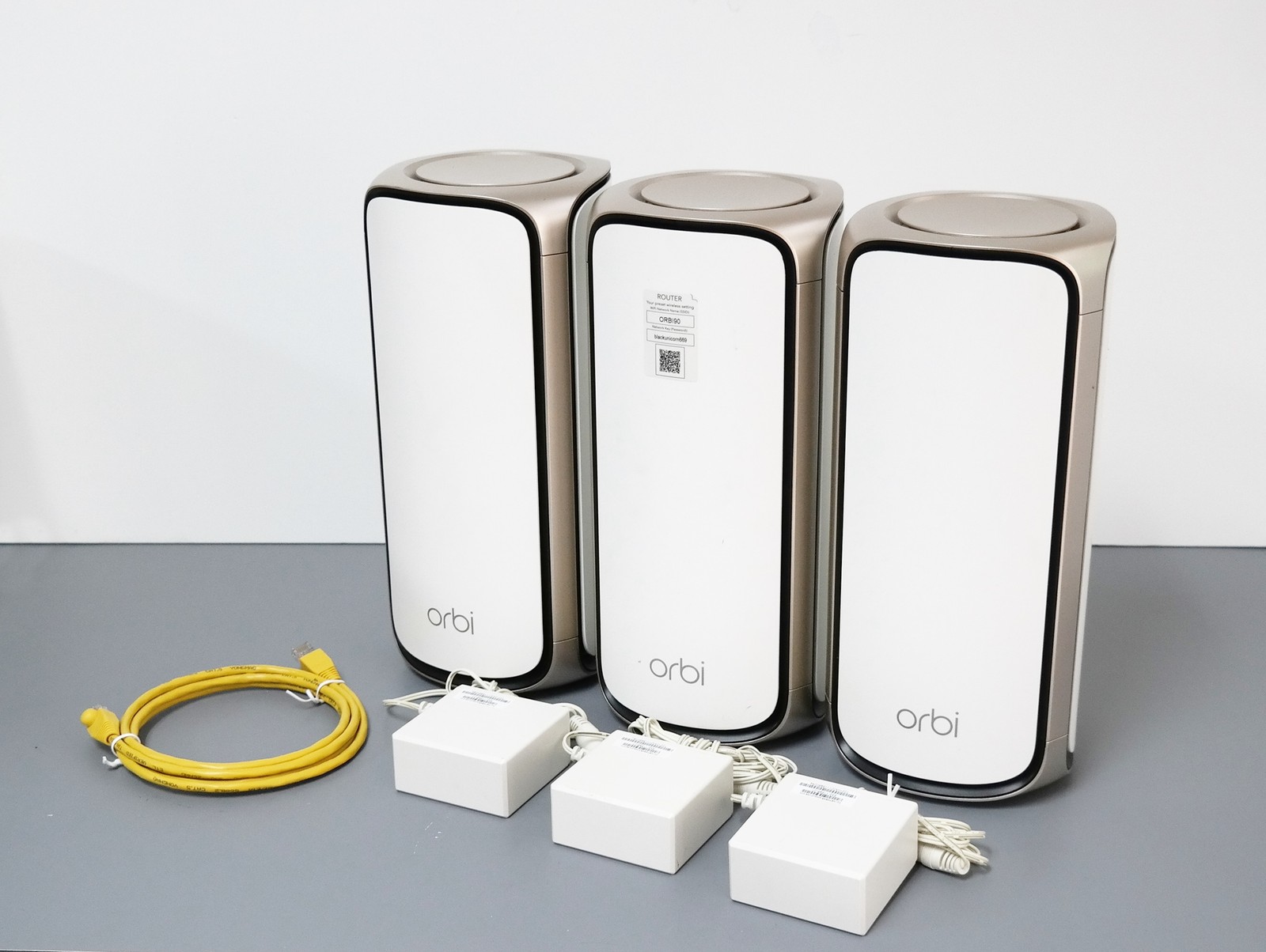NETGEAR Orbi RBE973S Quad-Band Mesh Wi-Fi 7 System (3-pack)