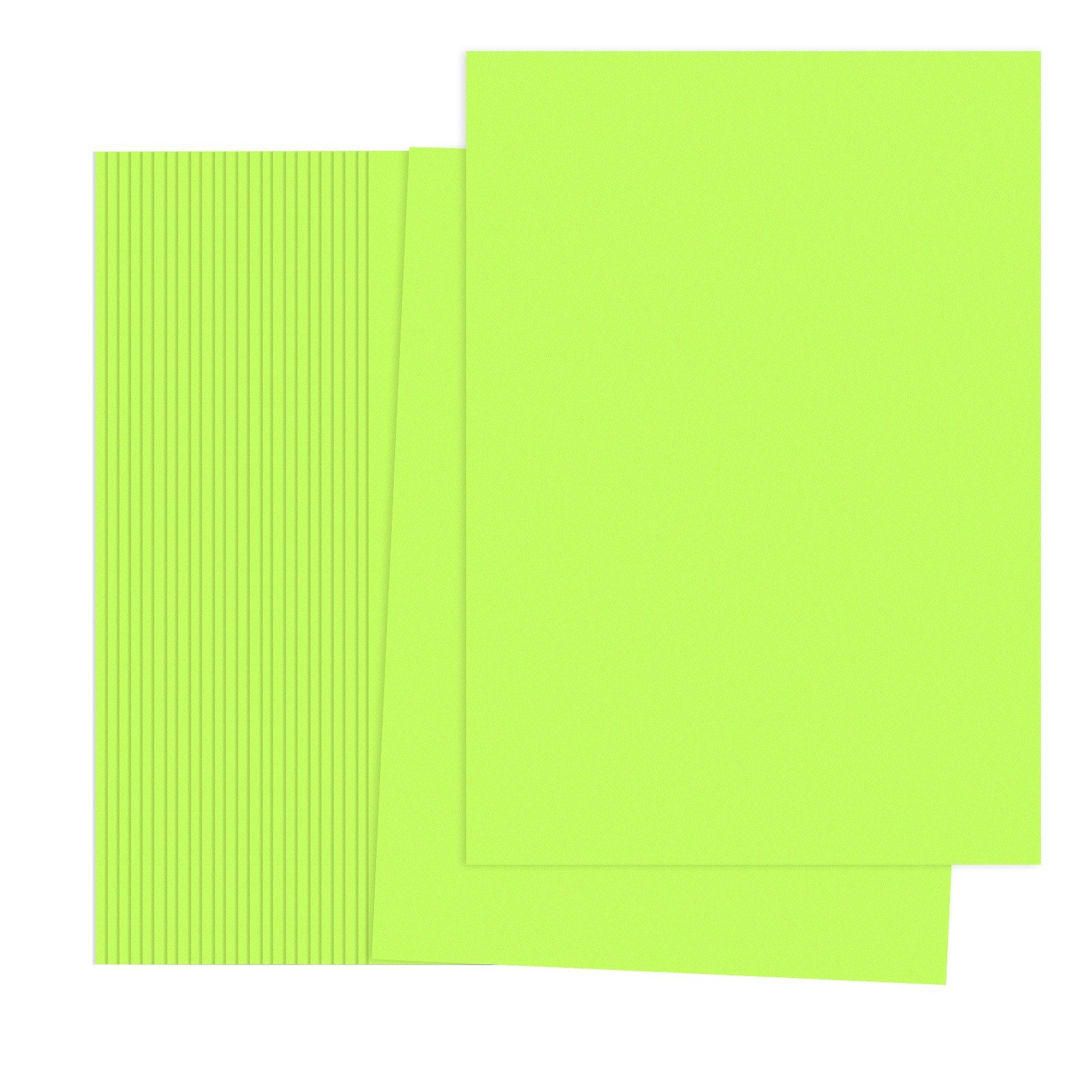Fluorescent Green Color Copy Paper, 50 Sheets 11.7x8.3" A4 70gsm