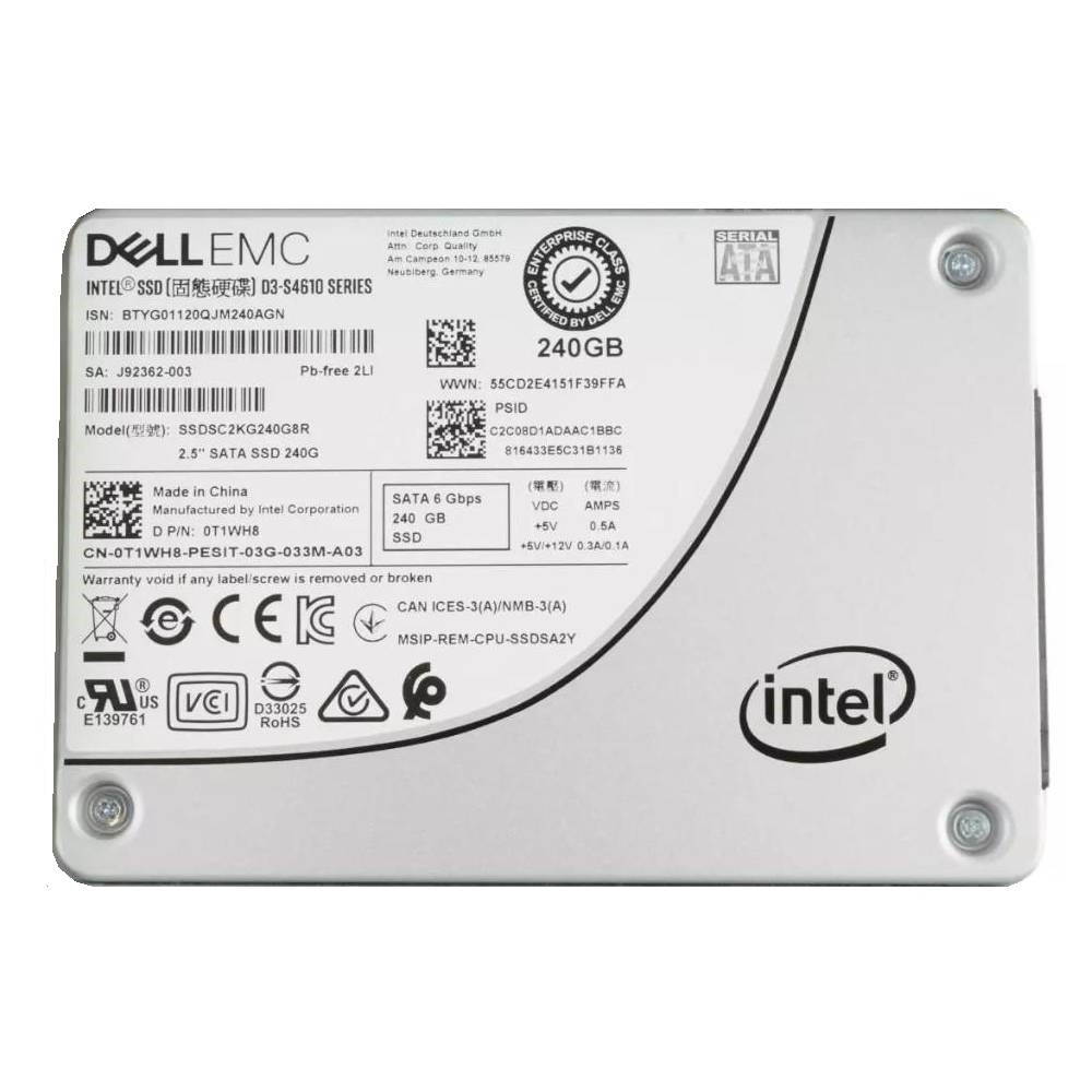 Intel DC S4610 240GB SSD DELL 2.5" SATA 6GB/s Solid State Drive SSDSC2KG240G8R
