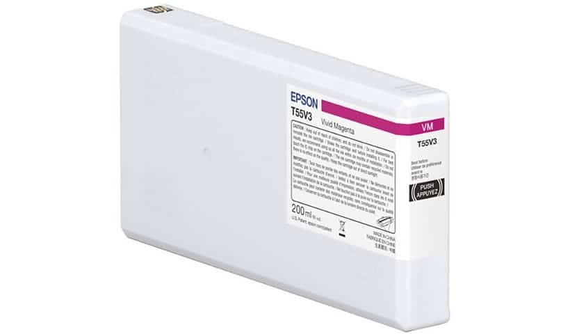Epson T55V UltraChrome HD PRO10 200 mL Vivid Magenta Ink Cartridge [T55V300]