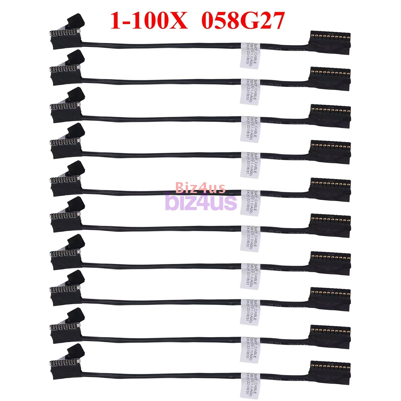 Lot EDC50 Battery Cable Wire Line For Dell Latitude 5500 Precision 3540 058G27