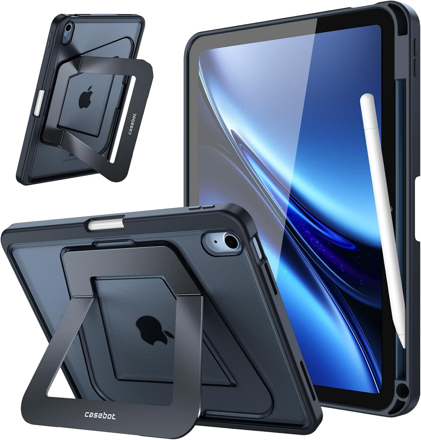 Case for iPad (A16) 11th Gen 2025 / iPad 10th Gen Frosted Cover with Kickstand