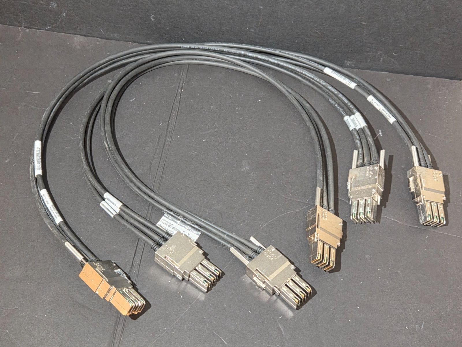 Lot of 3 Cisco STACK-T1-1M StackWise 1M Stacking Cable 800-40404-01 - READ