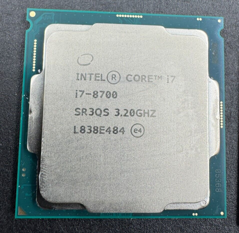 LOT of 3 Intel Core i7-8700 3.20GHz 6 Core SR3QS CPU Processor