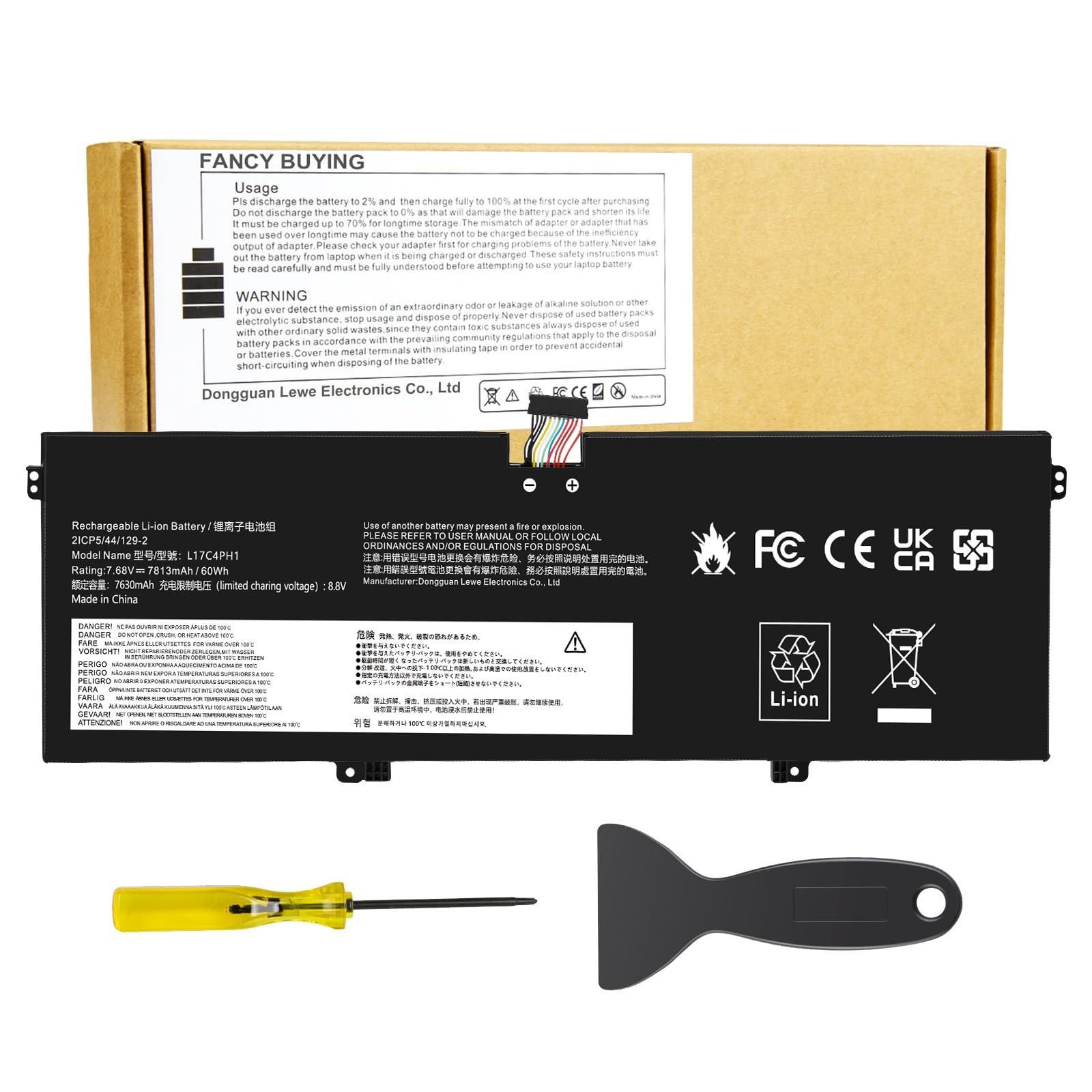 L17C4PH1 L17M4PH1 L17M4PH2 L17L4PH2 Laptop Battery for Lenovo Yoga 7 Pro Pro-...