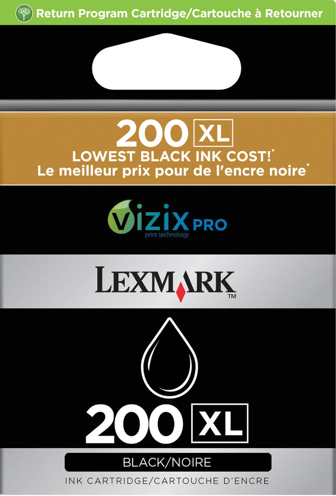 Lexmark Genuine 200XL Black Ink Cartridge Pro4000 5000