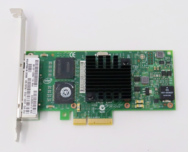 Cisco UCSC-PCIE-IRJ45 4-Port Gigabit Network Adapter 74-10521-01