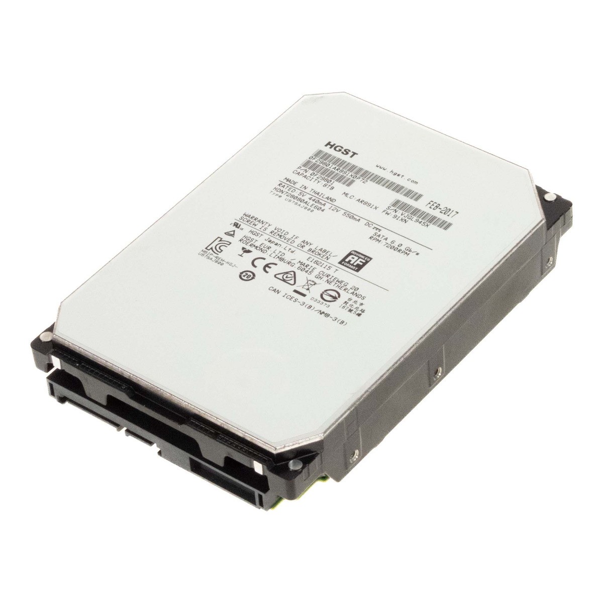 HGST DeskStar NAS HDN728080ALE604 8TB 7.2K 128MB SATA III 3.5' HARD DRIVE