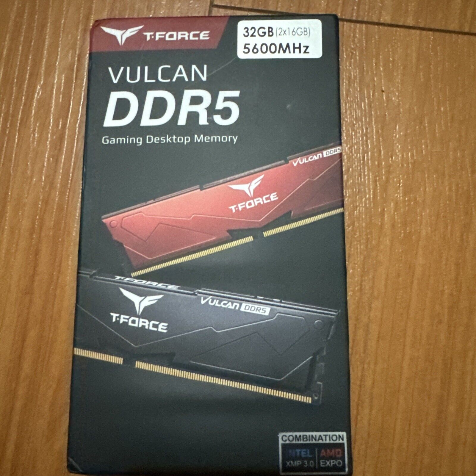 Team T-Force Vulcan 32GB (2 x 16GB) 288-Pin PC RAM DDR5 5600 (PC5 44800) Intel