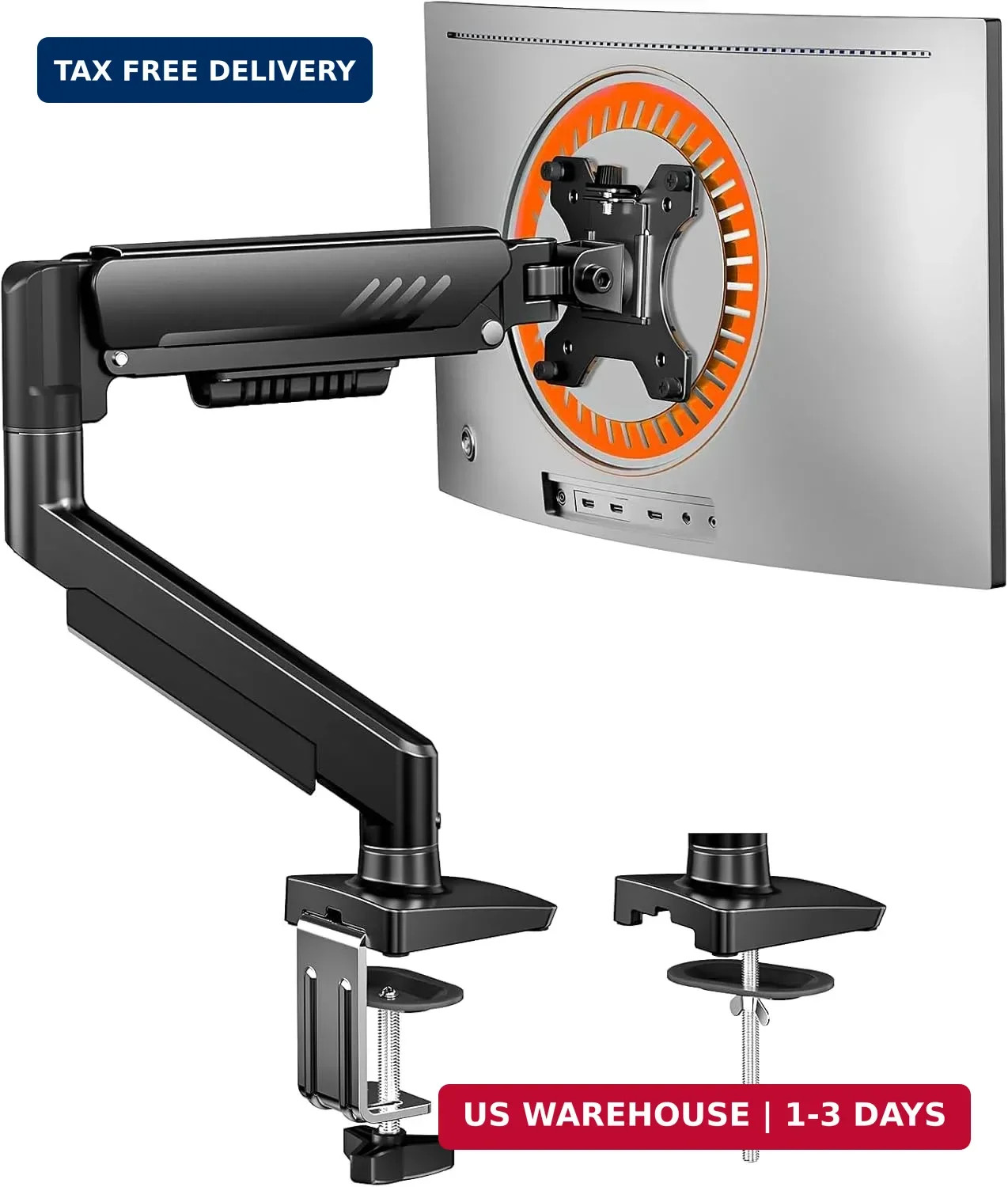 ErGear Single Monitor Arm, Fully Adjustable Monitor Mount for 13-34 Inch Screens