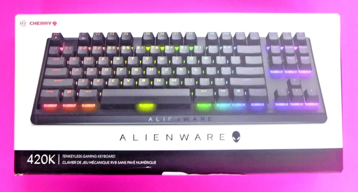 GENUINE Alienware Tenkeyless RGB Mechanical Gaming Keyboard AW420K - GYM2D