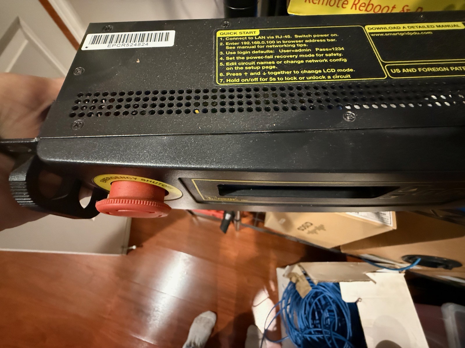 Digital Loggers EPCR5 Smart Grid PDU Switched Rack Power Controller Reboot