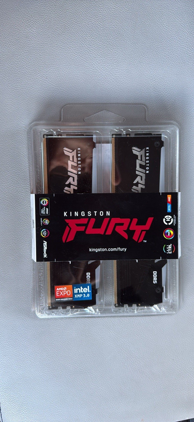 Kingston FURY Beast 32GB (2x16GB) DDR5-5600 PC5-44800 DIMM XMP 3.0