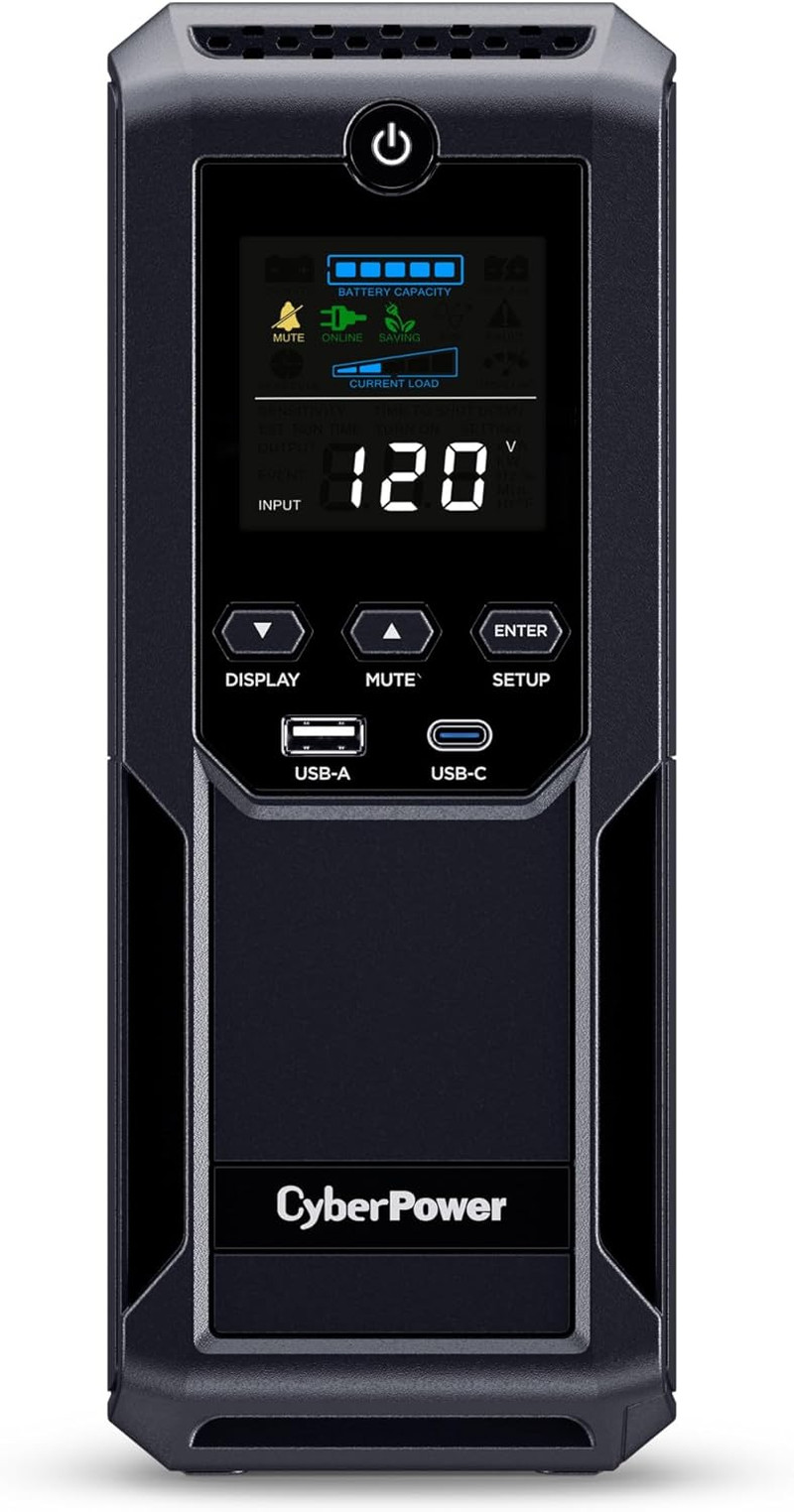 Cyberpower CP1500AVRLCD3 Intelligent LCD UPS Battery Backup