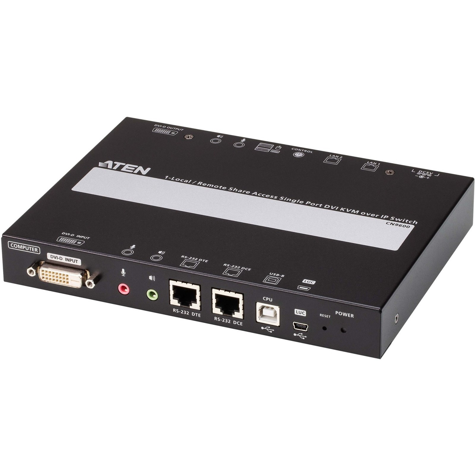 ATEN 1-Local/Remote Share Access Single Port DVI KVM over IP Switch (cn9600)