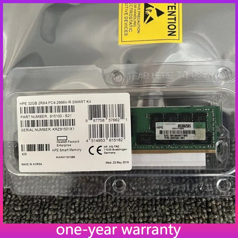 HPE 815100-B21 850881-001 840758-091 32GB DDR4 PC4-2666V GEN10 ECC Server Memory