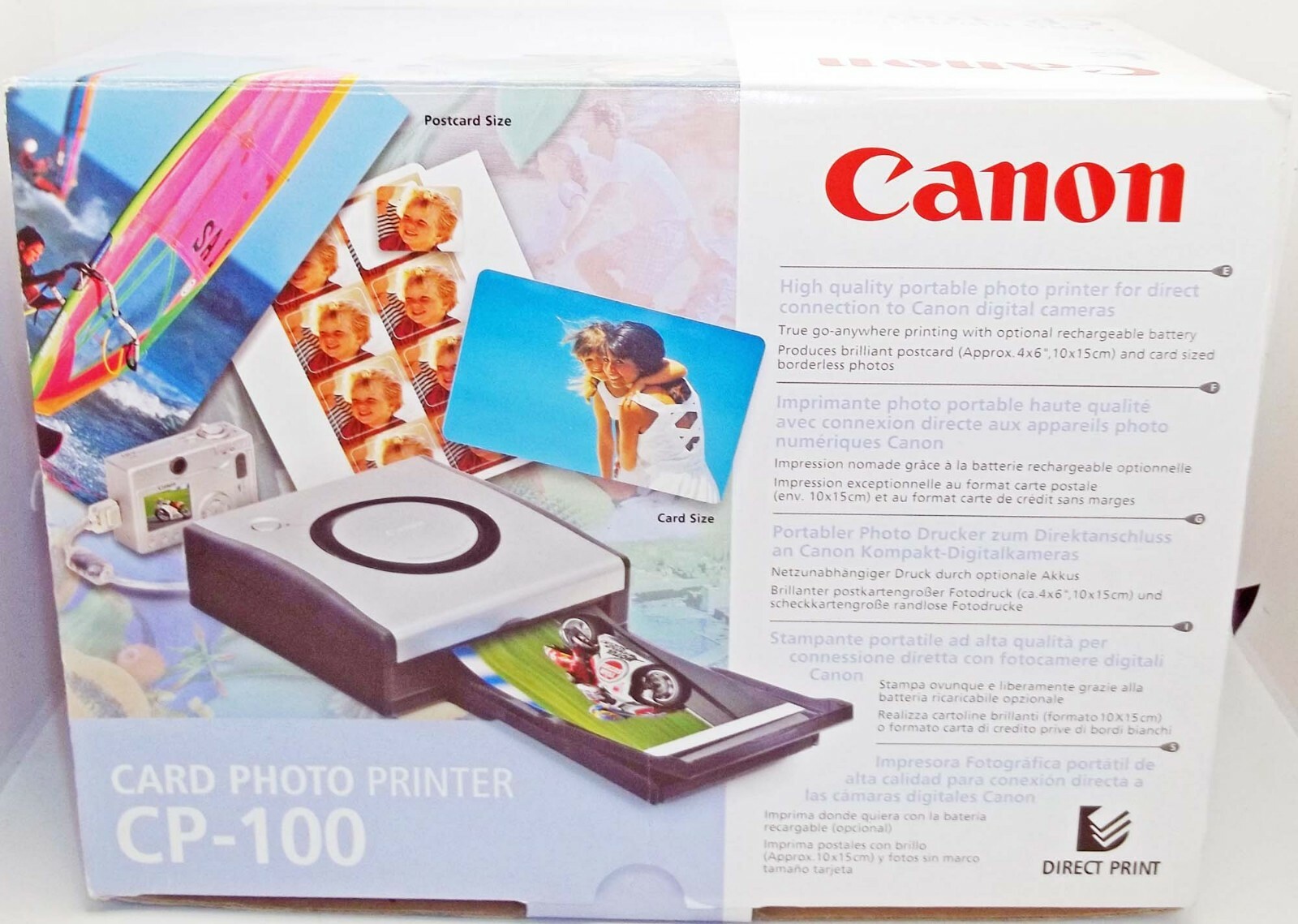 CANON CP-100 DIRECT PRINT CARD PHOTO PRINTER