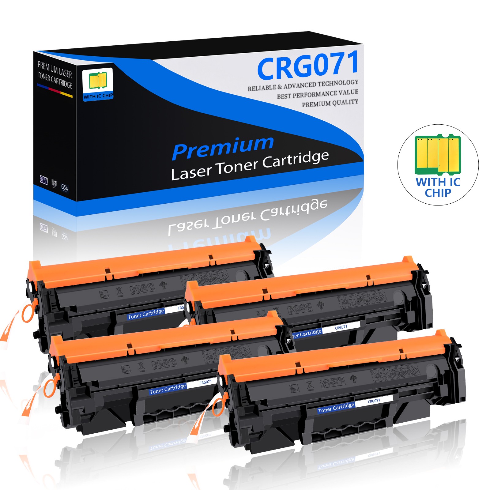 4PK 071H Toner for Canon 071 imageClass MF272dw MF273dw MF274dn LBP 122dw 120