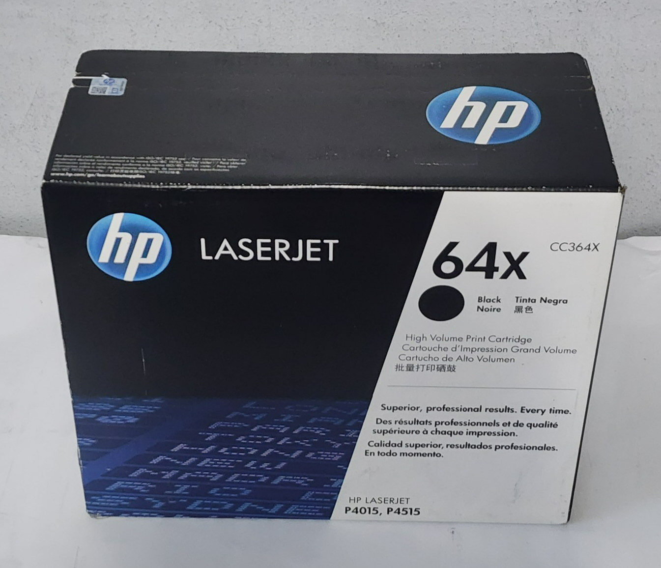 HP 64X CC364X Black High Yield Toner Cartridge Genuine New Sealed Box