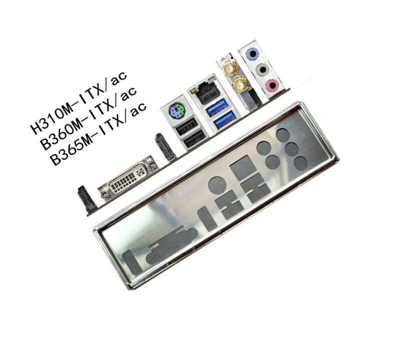 IO I/O Shield Backplate For ASRock H310M-ITX/ac B360M-ITX/ac B365M-ITX/ac OEM