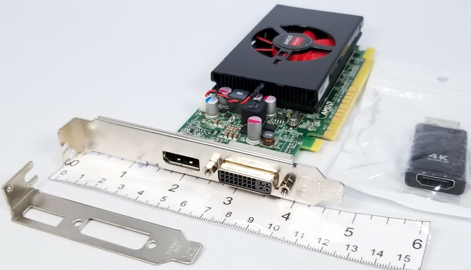 Dell AMD R7 350X 4GB PCIe x16 DVI DisplayPort 4K HDMI Adapter Win 10 Video Card