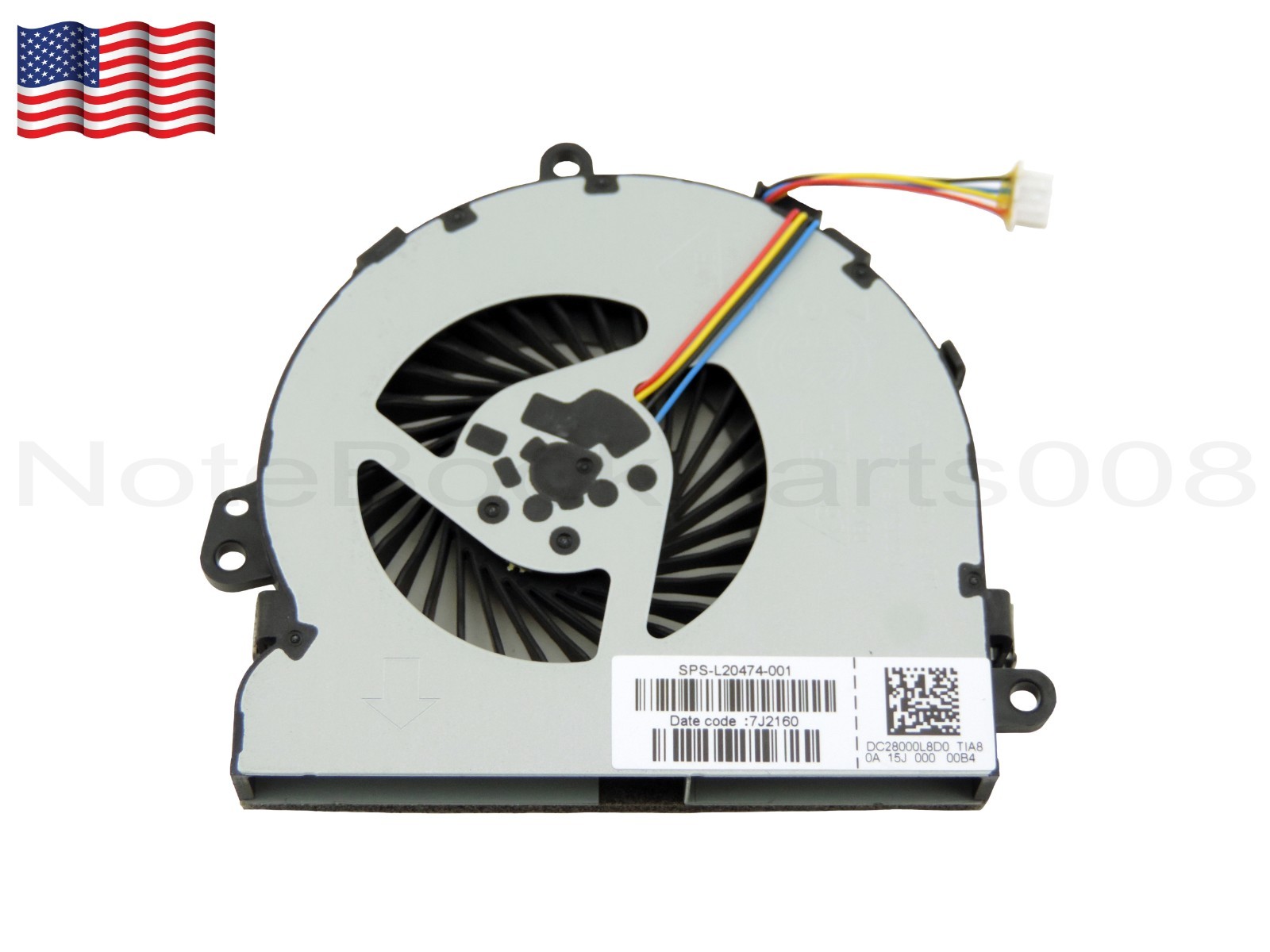 Genuine CPU Cooling Fan For HP 15-bs015dx 15-bs016cy 15-bs023cy 15-bs024cy
