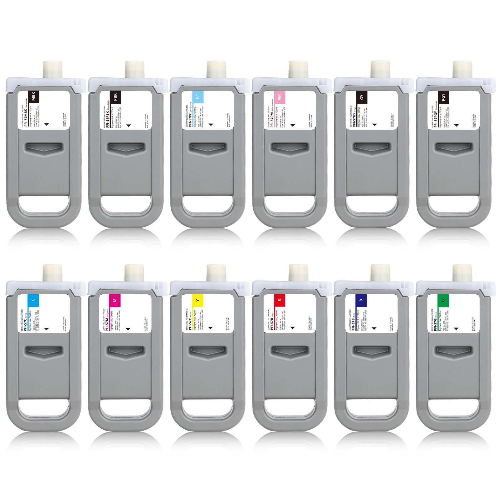 700ml Compatible Ink Cartridge PFI57 for CANON PRO 560S 540S 520 Printer