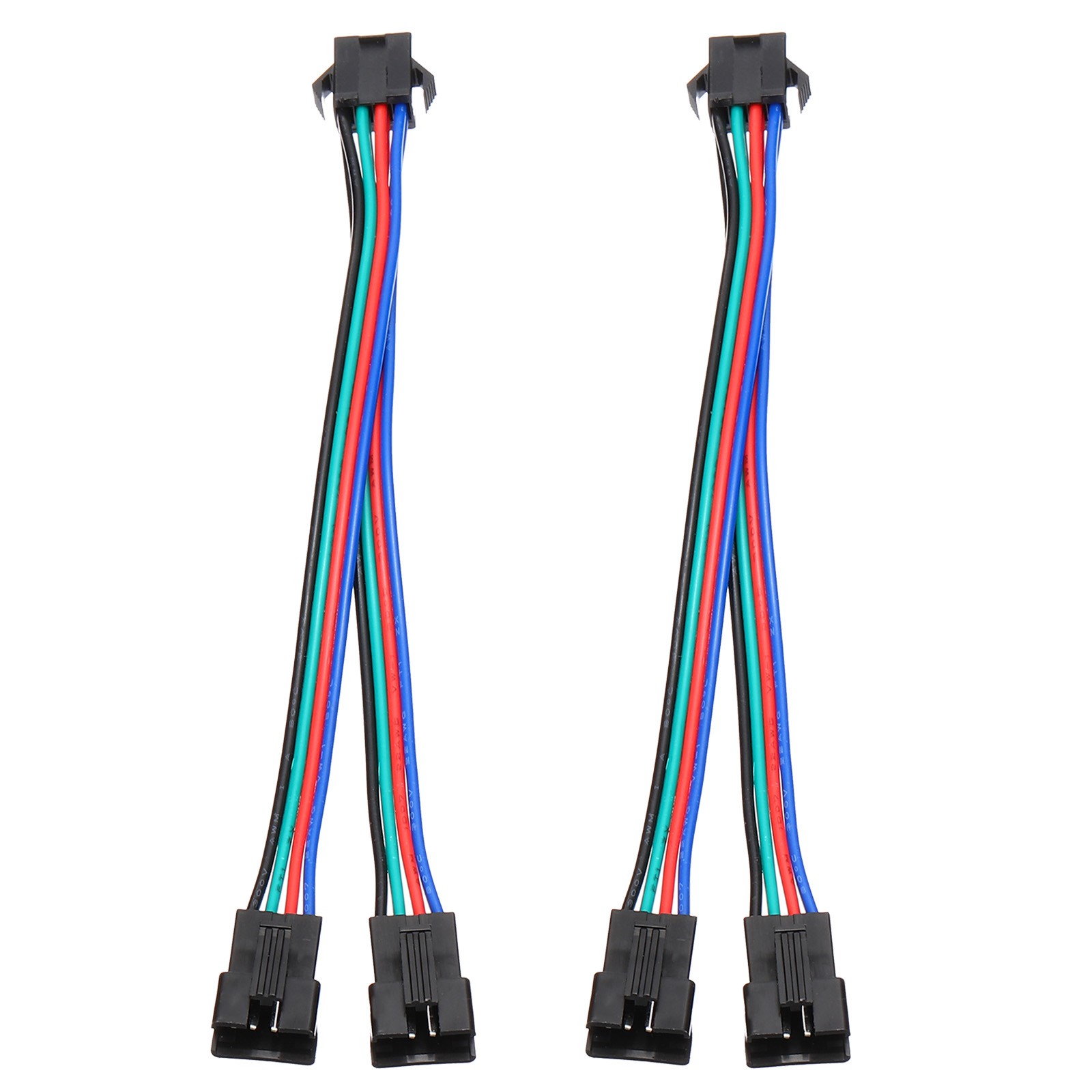 ARGB Splitter Cable, 2Pcs Fan RGB Extension Power Cord with 4Pin Splitter Cable