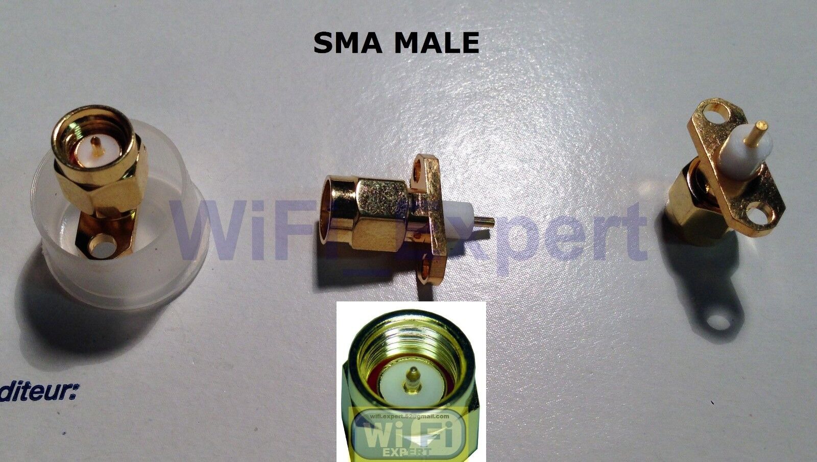 1 x SMA Male Female with 2 or 4 holes Flange Deck Solder RF Cable Connector USA