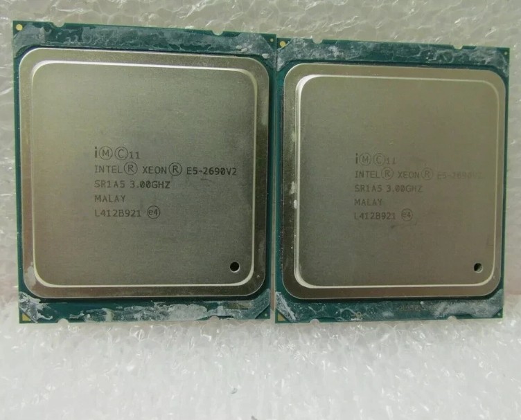 2Pcs Matched pair Intel Xeon E5-2690V2 SR1A5 3.0GHz 10-Core LGA2011 CPU