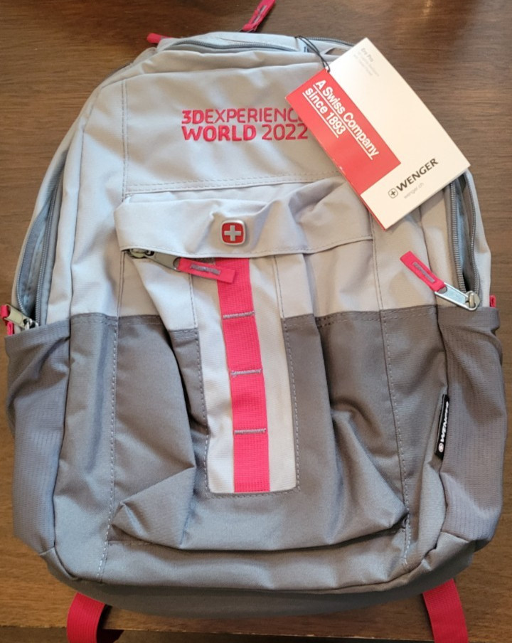 Swissgear Wenger Ero Pro 16 inch Gray Laptop Backpack With Tablet Pocket NWT