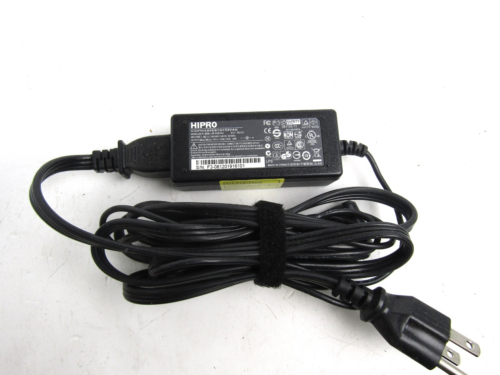 Hipro HP-A0301R3 Power Supply AC Adapter 19V 1.58A 30W Replacement Backup Works