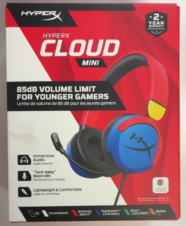 HyperX Cloud Mini Kids Gaming Headset 7G8F3AA Multi-Color - New