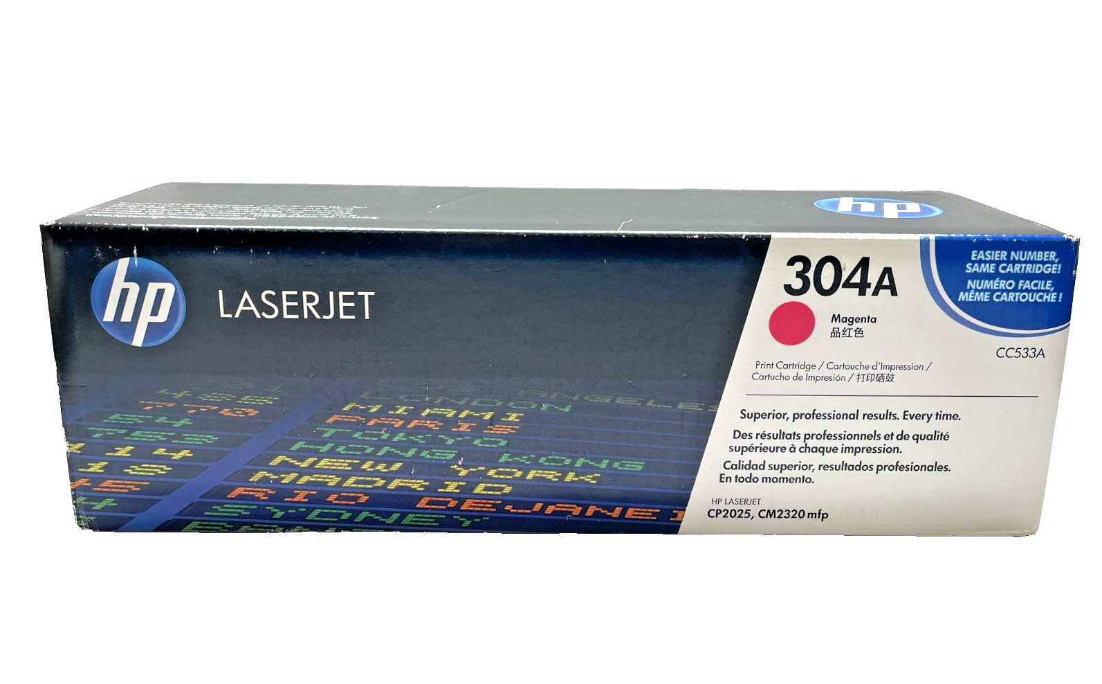 HP Magenta 304A Print Cartridge CC533A LaserJet CP 2025 CM2320 New