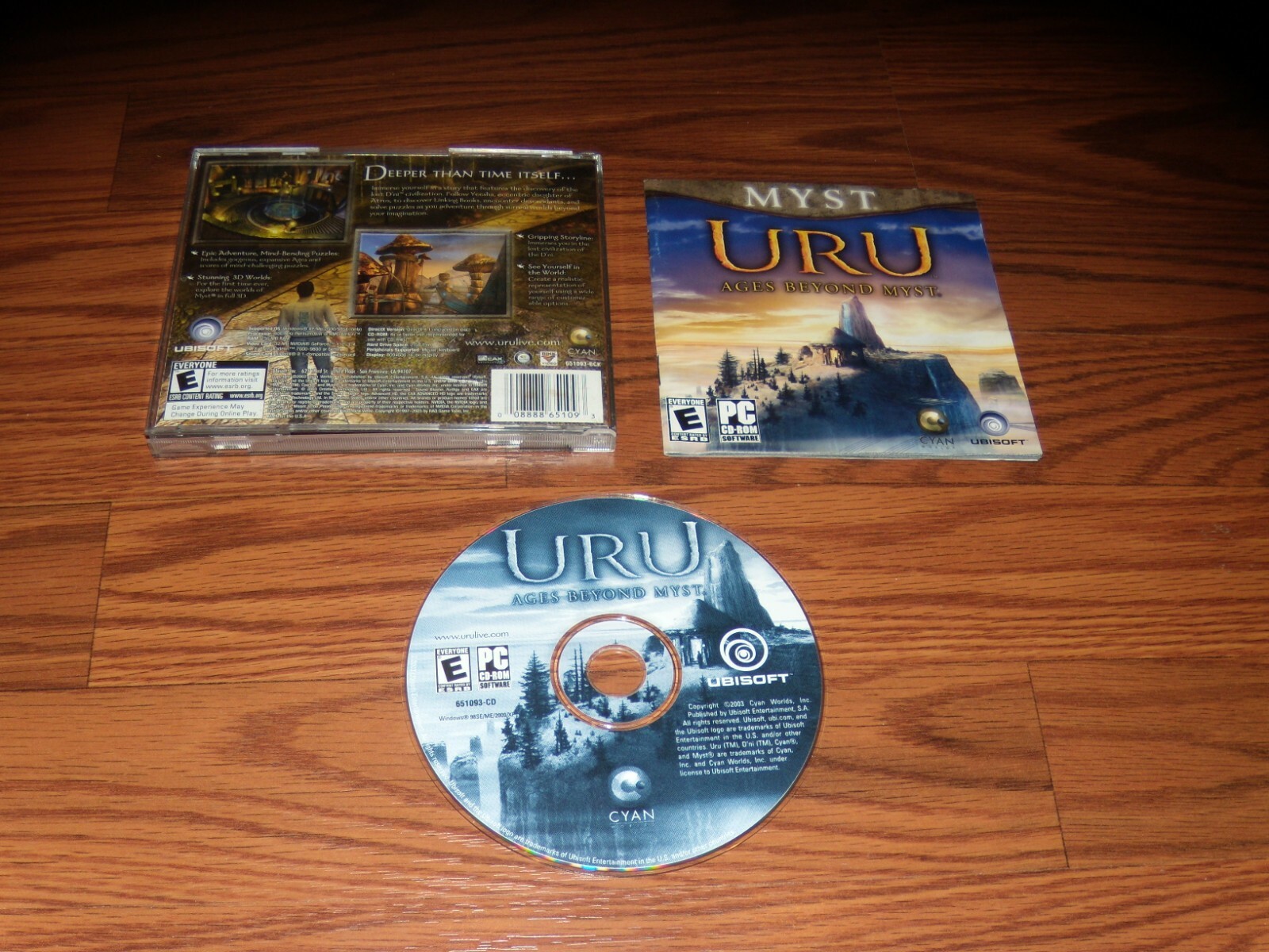 Myst Uru Ages Beyond Myst (PC, 2003) CD-ROM Game