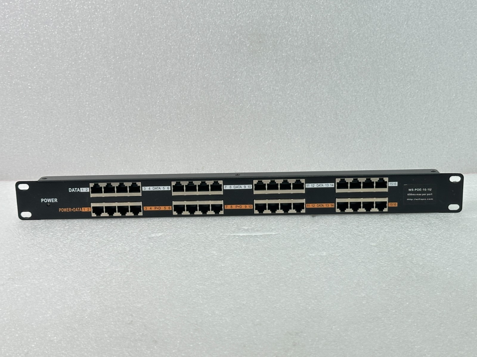 PoE Texas WS-GPOE-16-1U 16-Port Gigabit PoE Injectr NO AC Power  🚚