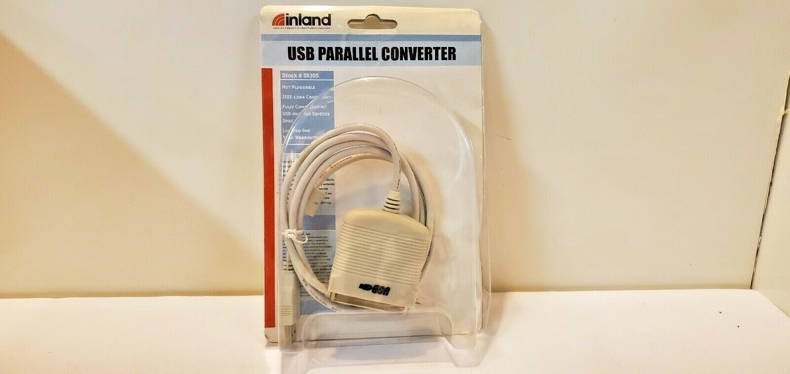 BRAND NEW OLD STICK INLAND USB PARALLEL CONVERTER MOD 08305 ~ 