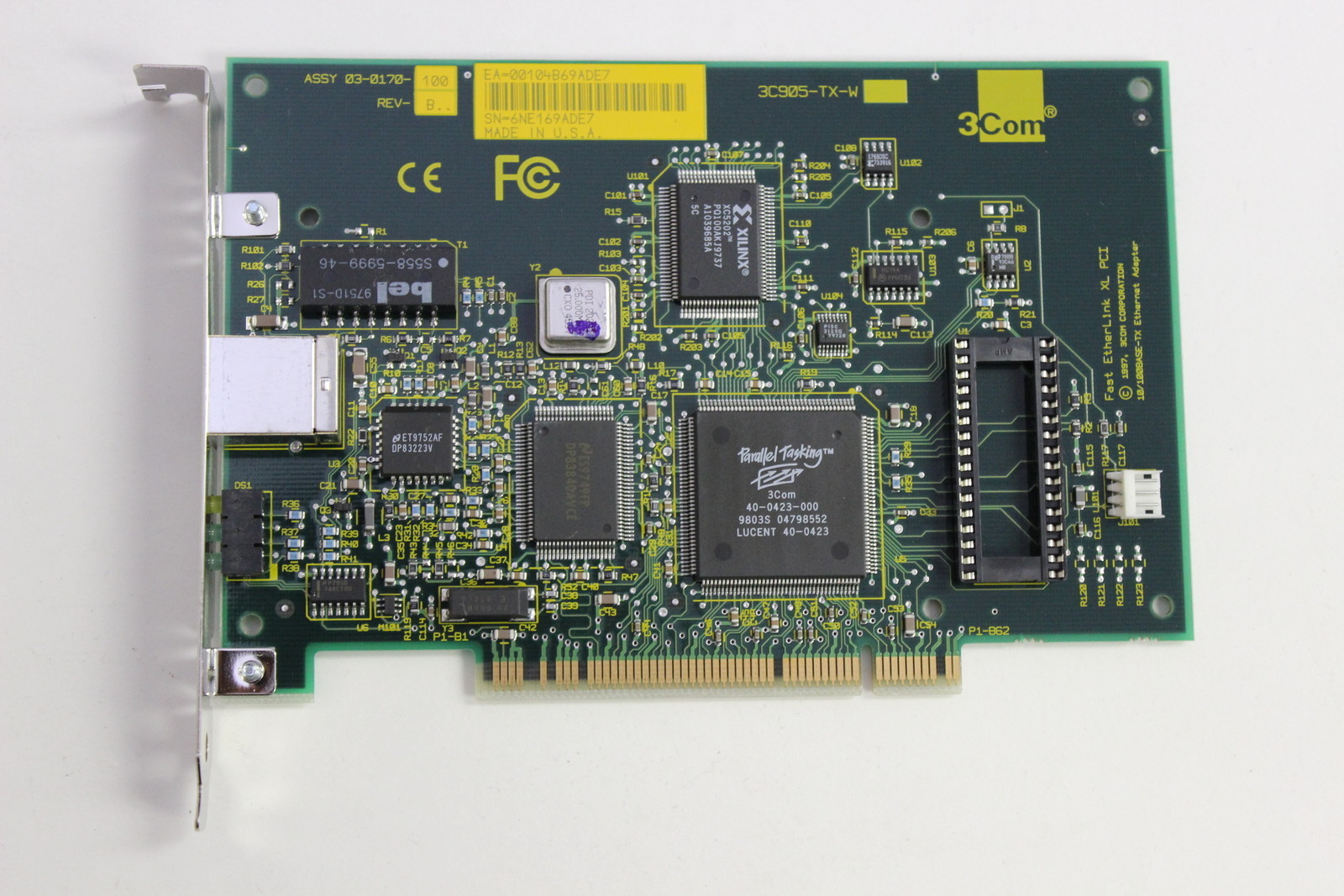 3COM 3C905-TX-W PARALLEL TASKING FAST ETHERLINK XL PCI 10/100BASE-TX ETHERNET