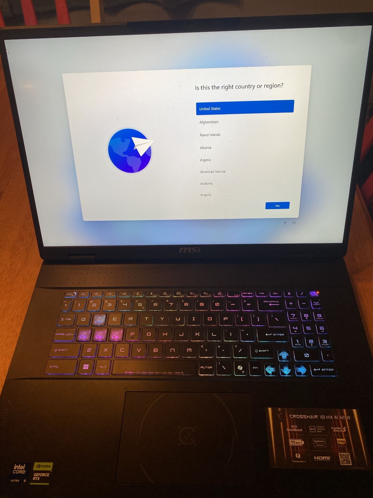 MSI Crosshair 18 HX AI Gaming Laptop – Intel Core Ultra 9 / RTX 5070 / 64GB RAM