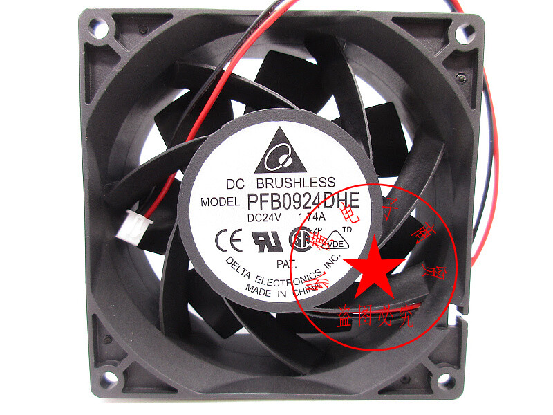 Delta PFB0924DHE 24V 1.74A 9CM 9038 inverter large air volume cooling fan
