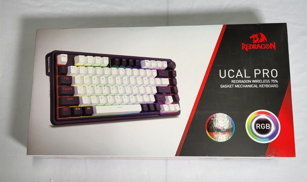 Redragon UCAL PRO (K673) 75% Wireless Gasket RGB Gaming Keyboard-Red Switch